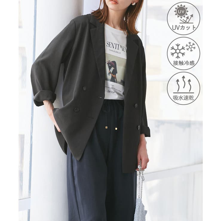 チャコール(06) | シアーテーラードジャケット セットアップ対応 | ROPE' PICNIC