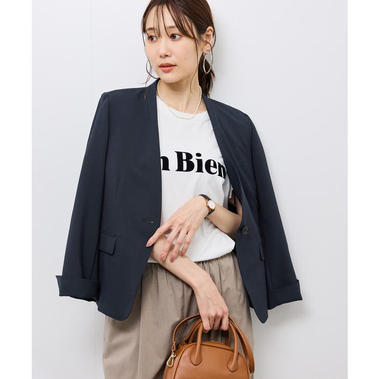 ノーラペルジャケット 通勤 セットアップ対応 | ROPE' PICNIC | 詳細画像24 