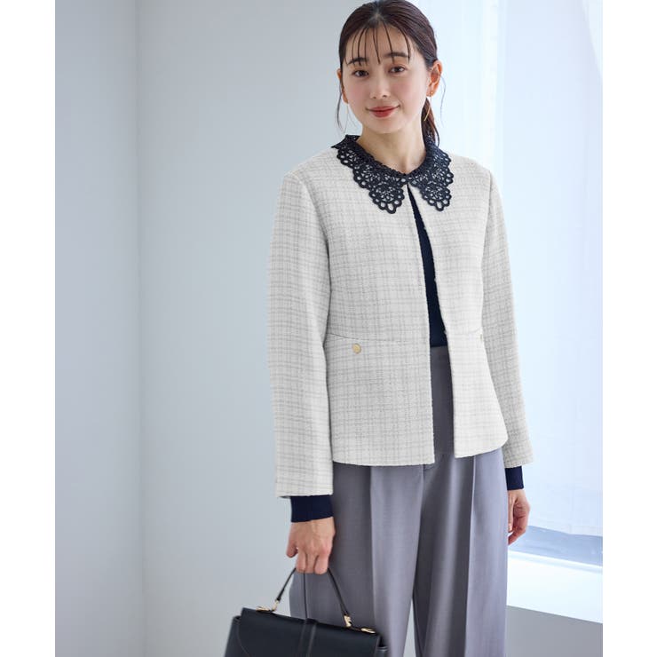 【WEB限定カラー】ツイードフレアジャケット/セレモニー対応・リンクコーデ | ROPE' PICNIC | 詳細画像10 