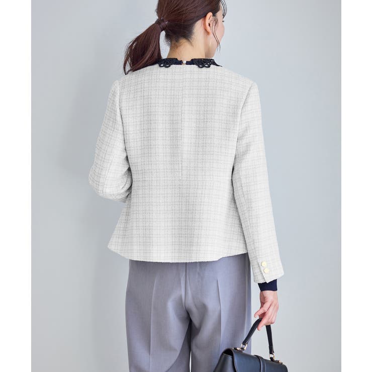 【WEB限定カラー】ツイードフレアジャケット/セレモニー対応・リンクコーデ | ROPE' PICNIC | 詳細画像12 