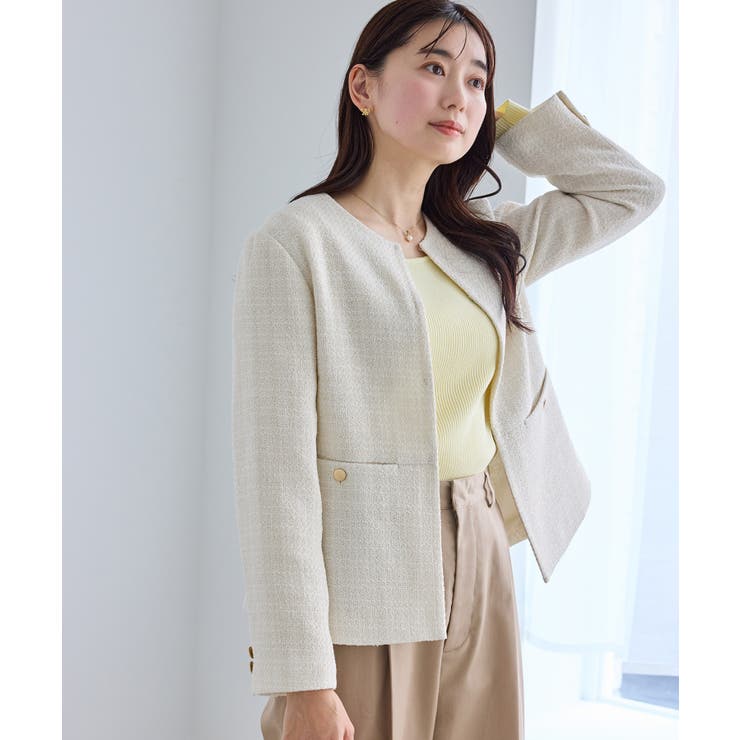 【WEB限定カラー】ツイードフレアジャケット/セレモニー対応・リンクコーデ | ROPE' PICNIC | 詳細画像17 