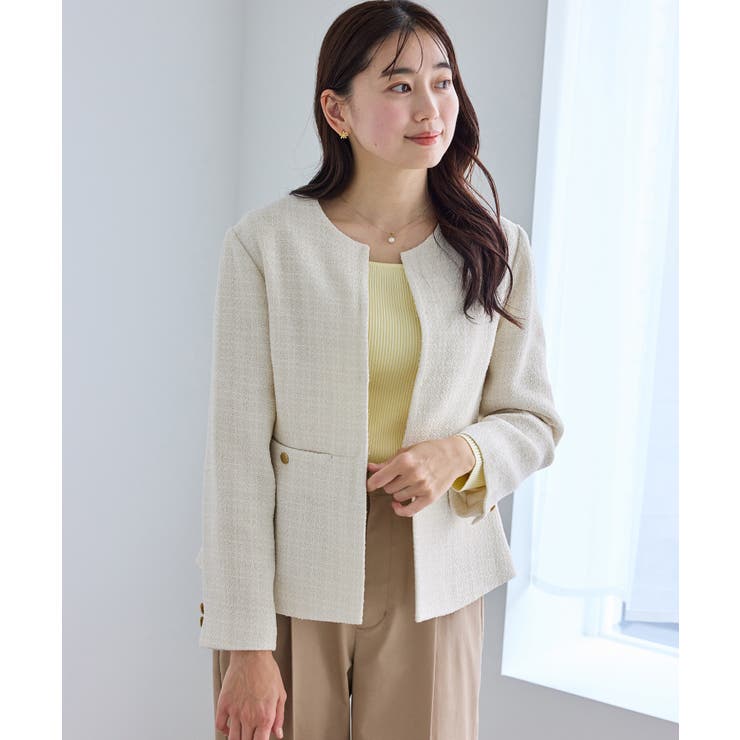 【WEB限定カラー】ツイードフレアジャケット/セレモニー対応・リンクコーデ | ROPE' PICNIC | 詳細画像18 