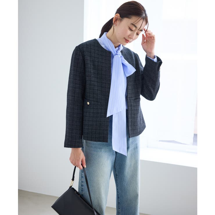 【WEB限定カラー】ツイードフレアジャケット/セレモニー対応・リンクコーデ | ROPE' PICNIC | 詳細画像24 