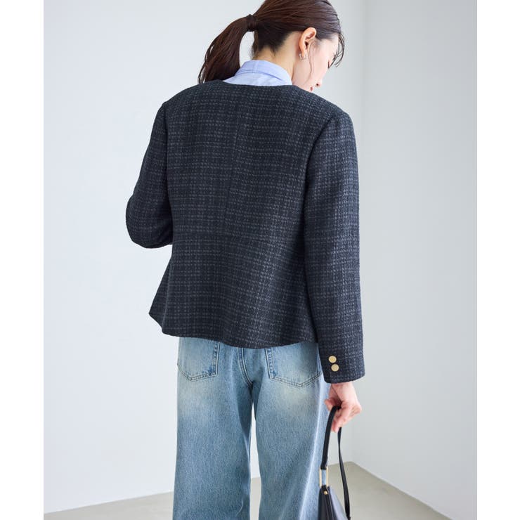 【WEB限定カラー】ツイードフレアジャケット/セレモニー対応・リンクコーデ | ROPE' PICNIC | 詳細画像26 