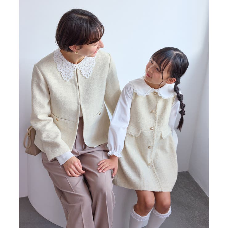 【WEB限定カラー】ツイードフレアジャケット/セレモニー対応・リンクコーデ | ROPE' PICNIC | 詳細画像29 