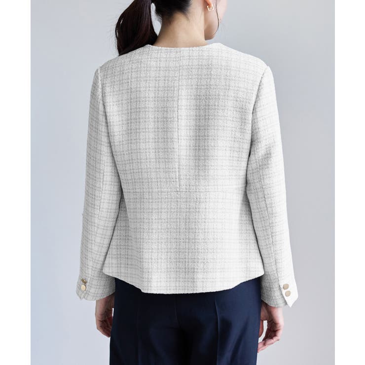 【WEB限定カラー】ツイードフレアジャケット/セレモニー対応・リンクコーデ | ROPE' PICNIC | 詳細画像33 