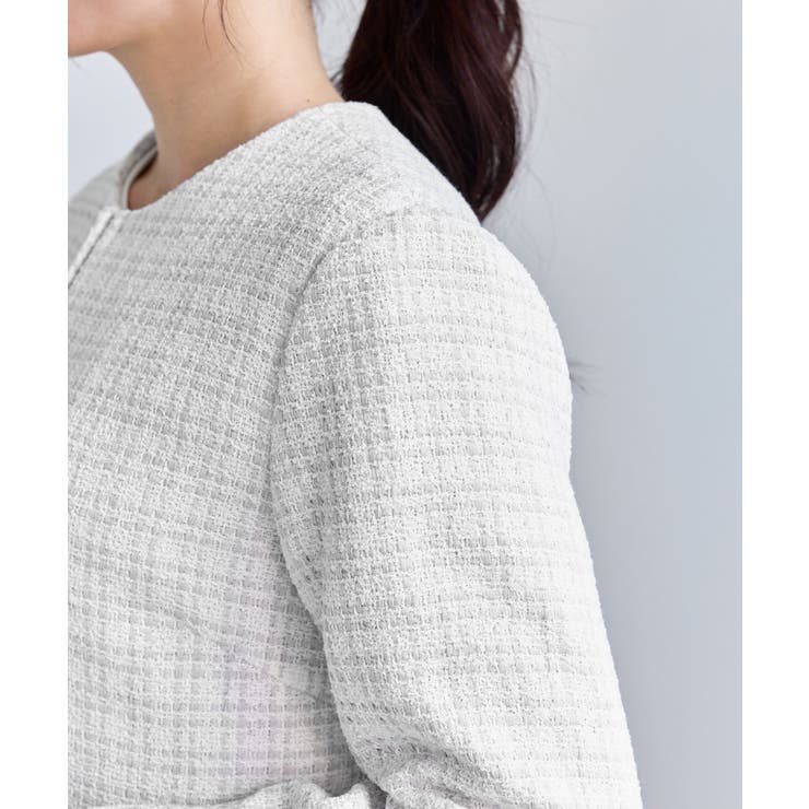 【WEB限定カラー】ツイードフレアジャケット/セレモニー対応・リンクコーデ | ROPE' PICNIC | 詳細画像35 