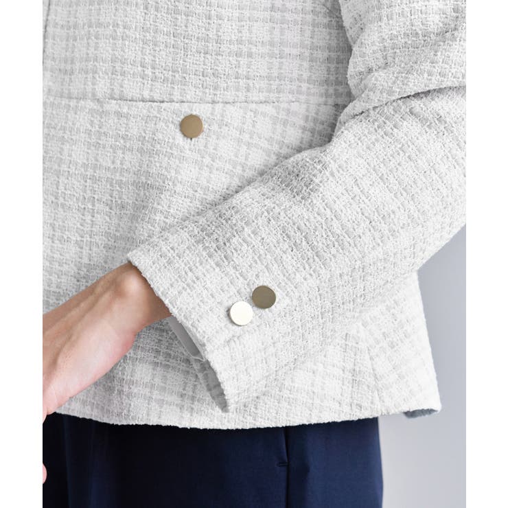 【WEB限定カラー】ツイードフレアジャケット/セレモニー対応・リンクコーデ | ROPE' PICNIC | 詳細画像36 