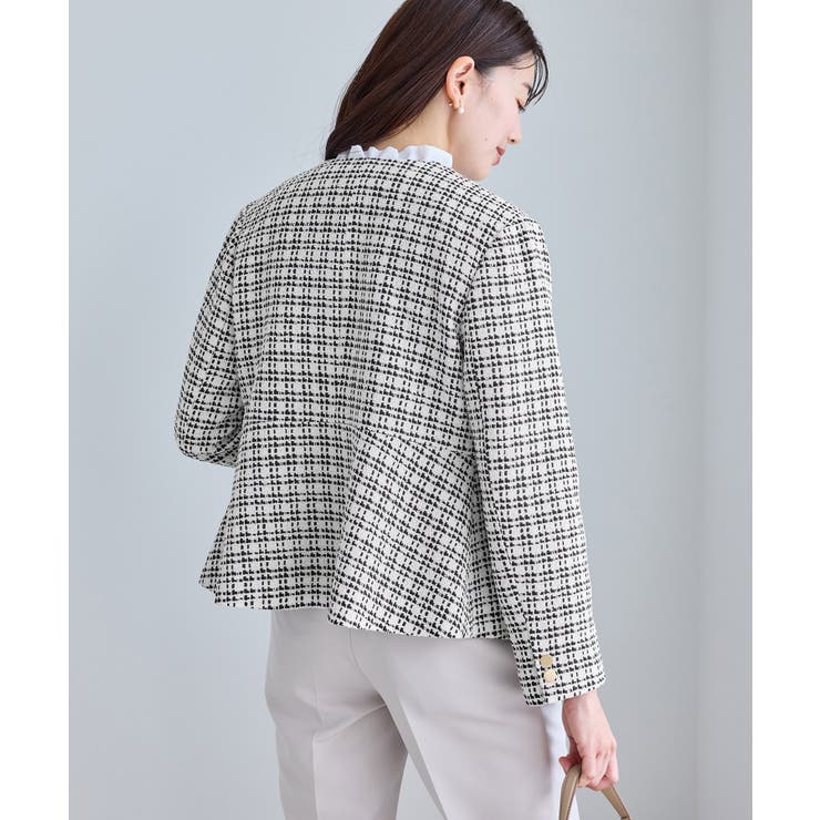 【WEB限定カラー】ツイードフレアジャケット/セレモニー対応・リンクコーデ | ROPE' PICNIC | 詳細画像7 