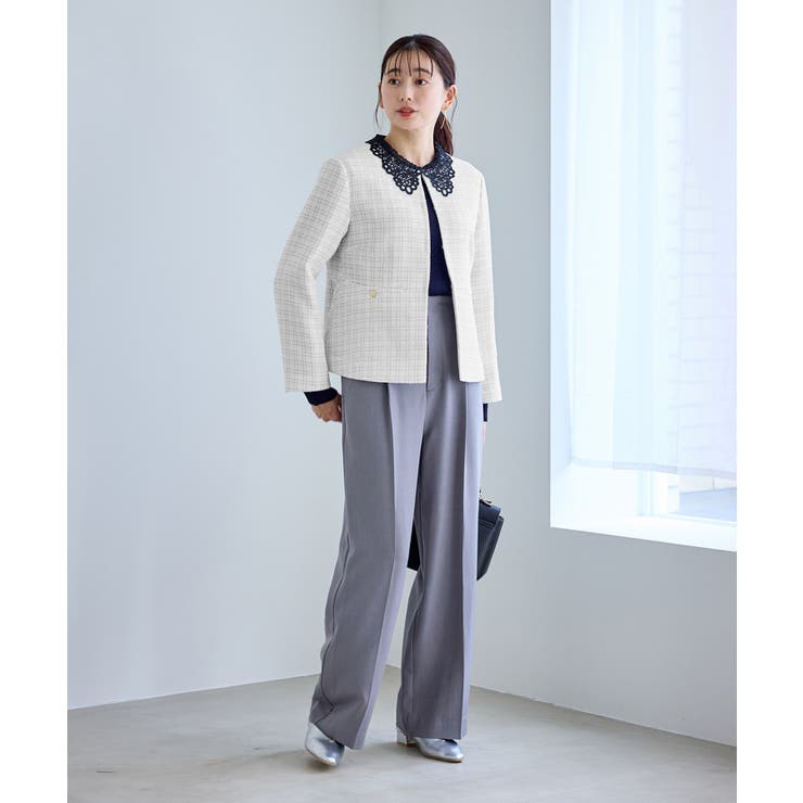 【WEB限定カラー】ツイードフレアジャケット/セレモニー対応・リンクコーデ | ROPE' PICNIC | 詳細画像9 