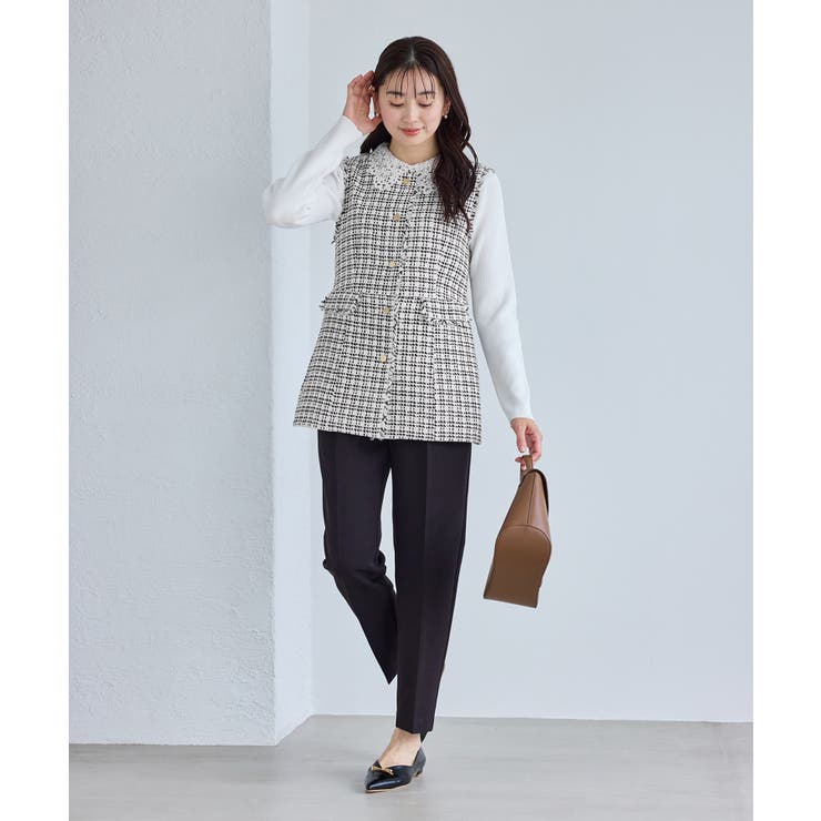 【WEB限定カラー】ツイード金ボタンジレベスト/セレモニー対応・リンクコーデ | ROPE' PICNIC | 詳細画像2 