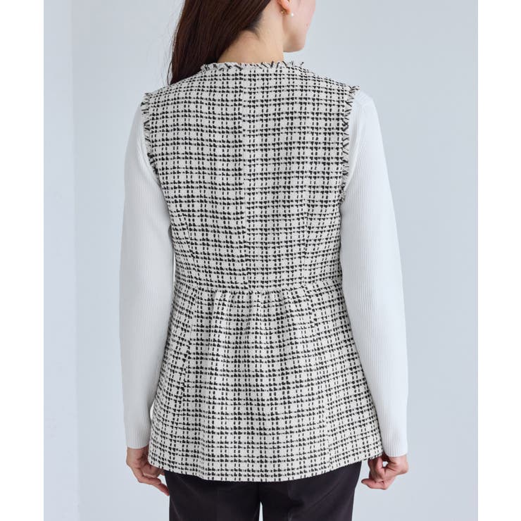 【WEB限定カラー】ツイード金ボタンジレベスト/セレモニー対応・リンクコーデ | ROPE' PICNIC | 詳細画像24 