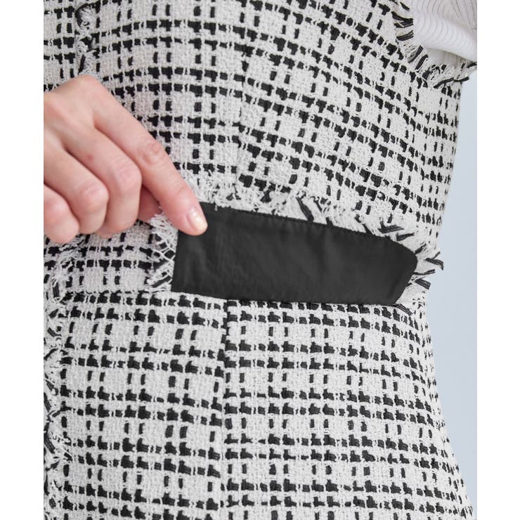 【WEB限定カラー】ツイード金ボタンジレベスト/セレモニー対応・リンクコーデ | ROPE' PICNIC | 詳細画像29 