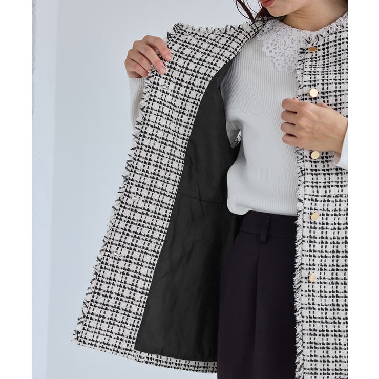 【WEB限定カラー】ツイード金ボタンジレベスト/セレモニー対応・リンクコーデ | ROPE' PICNIC | 詳細画像30 