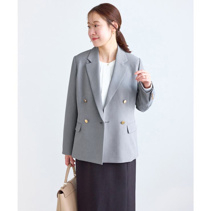 【低身長 小柄さんサイズ】クリアツイル金ボタンジャケット セレモニー | ROPE' PICNIC | 詳細画像4 