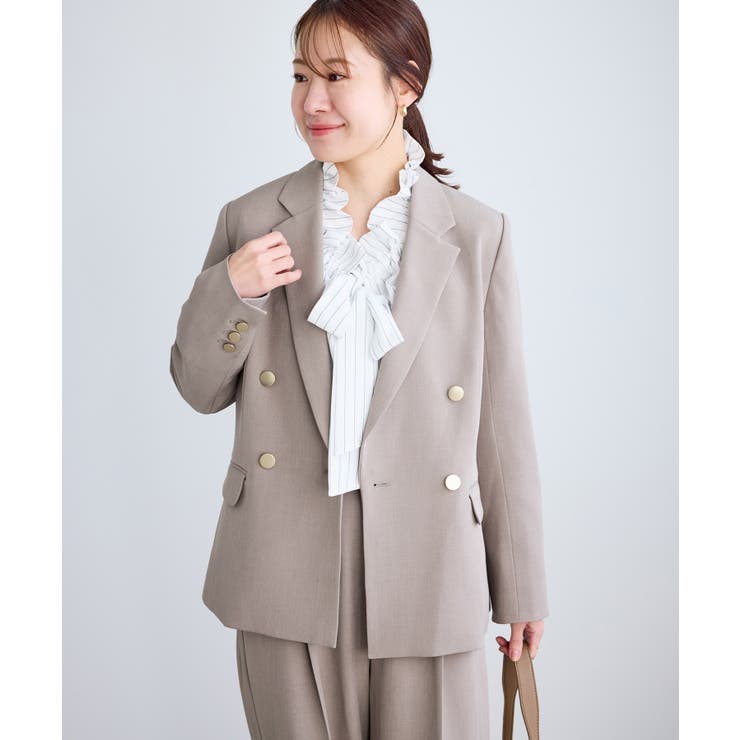 【低身長 小柄さんサイズ】クリアツイル金ボタンジャケット セレモニー | ROPE' PICNIC | 詳細画像6 