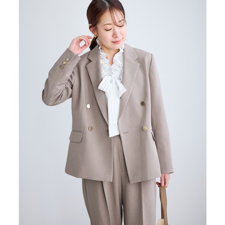 【低身長 小柄さんサイズ】クリアツイル金ボタンジャケット セレモニー | ROPE' PICNIC | 詳細画像7 