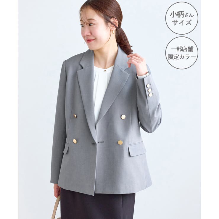 グレー(07) | 【低身長 小柄さんサイズ】クリアツイル金ボタンジャケット セレモニー | ROPE' PICNIC