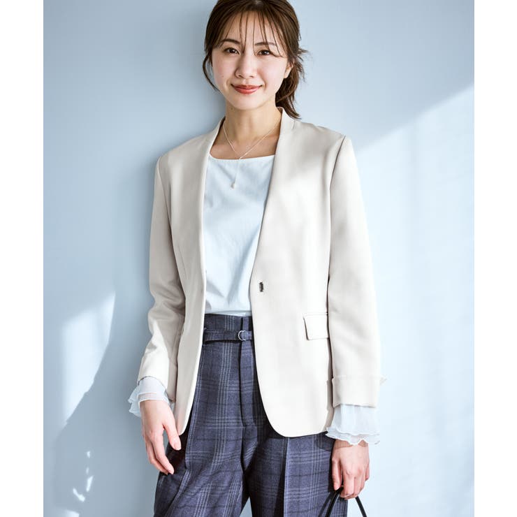 360°ウルトラストレッチ ノーカラージャケット UVカット | ROPE' PICNIC | 詳細画像9 