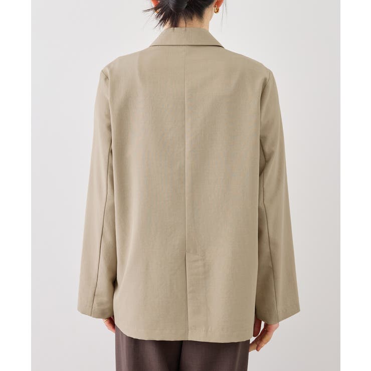 【ちゃんと+かわいい保証】エアリーリネンライク ダブルジャケット 接触冷感 | ROPE' PICNIC | 詳細画像36 