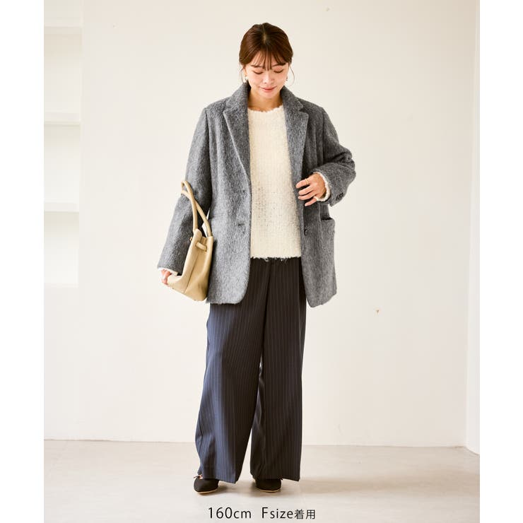 シャギーテーラードジャコット[品番：RPCW0050838]｜ROPE' PICNIC