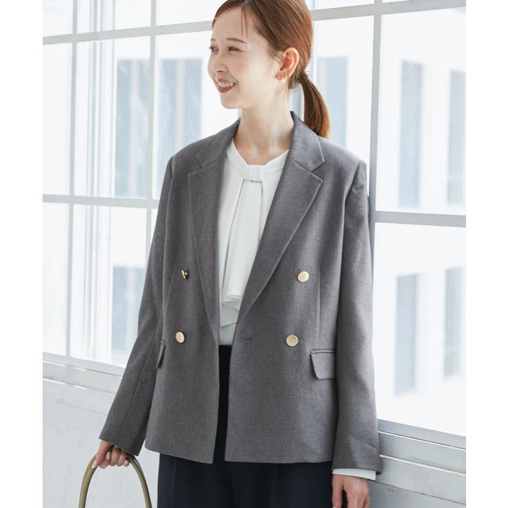 レディハンサムシリーズ ウールライク金ボタンジャケット(半裏地) セットアップ | ROPE' PICNIC | 詳細画像10 