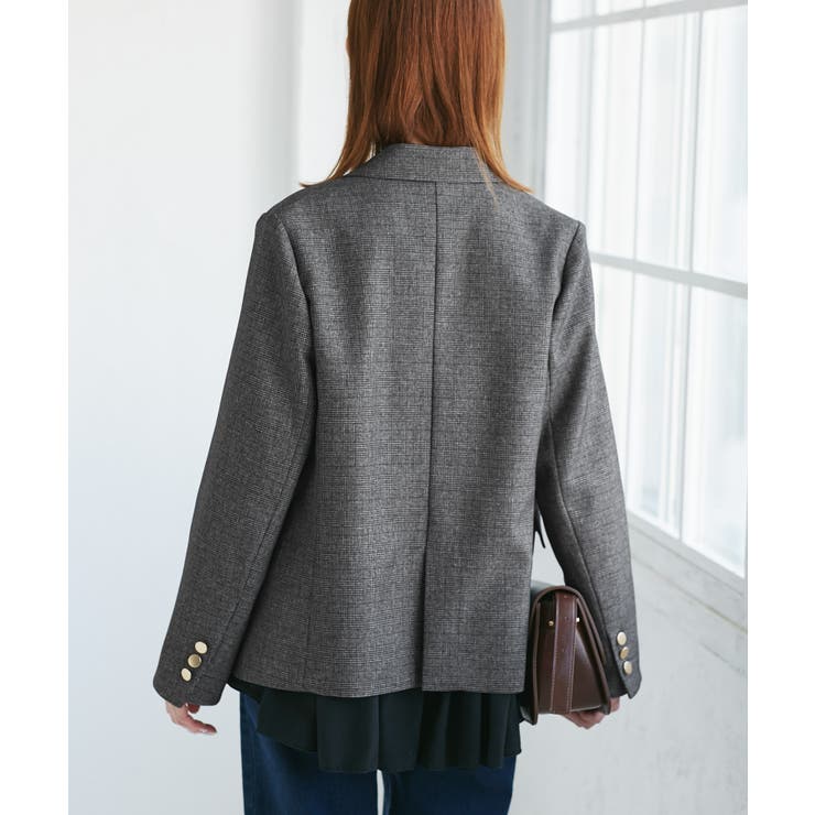 レディハンサムシリーズ ウールライク金ボタンジャケット(半裏地) セットアップ | ROPE' PICNIC | 詳細画像14 