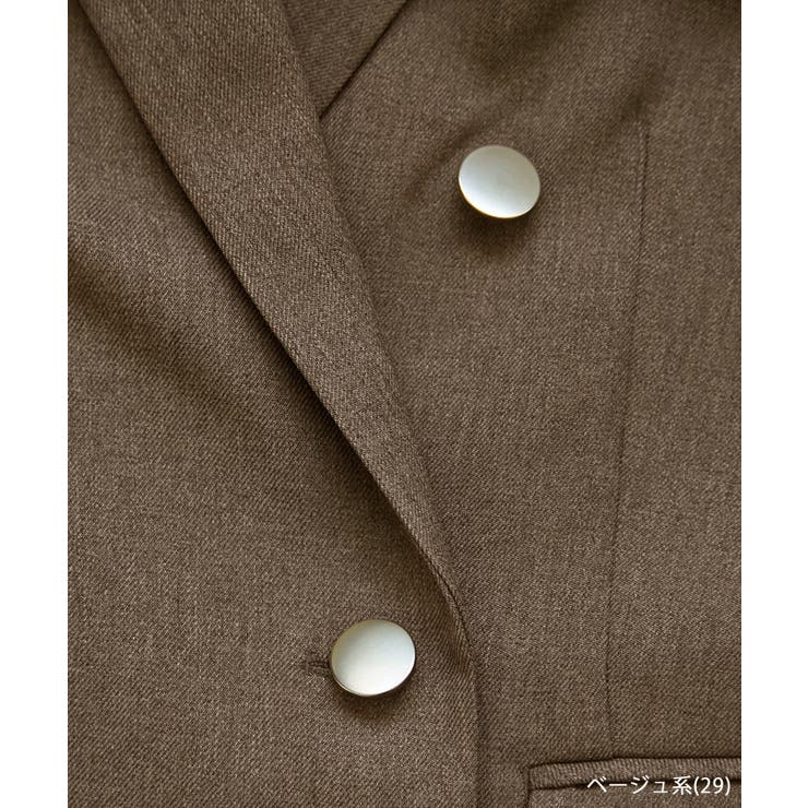 レディハンサムシリーズ ウールライク金ボタンジャケット(半裏地) セットアップ | ROPE' PICNIC | 詳細画像49 