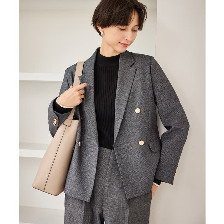 レディハンサムシリーズ ウールライク金ボタンジャケット(半裏地) セットアップ | ROPE' PICNIC | 詳細画像5 