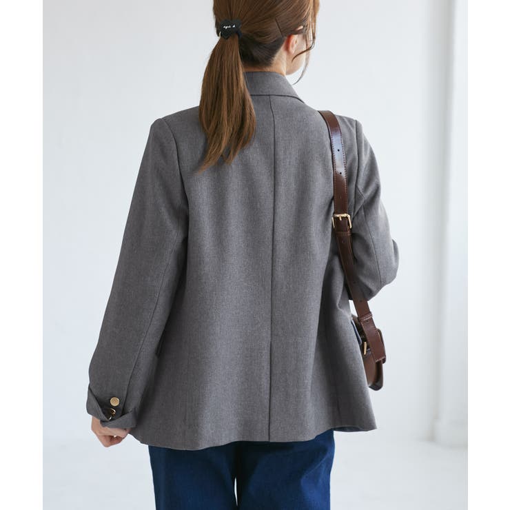 【低身長 小柄さんサイズ】レディハンサムシリーズ ウールライク金ボタンジャケット… | ROPE' PICNIC | 詳細画像16 