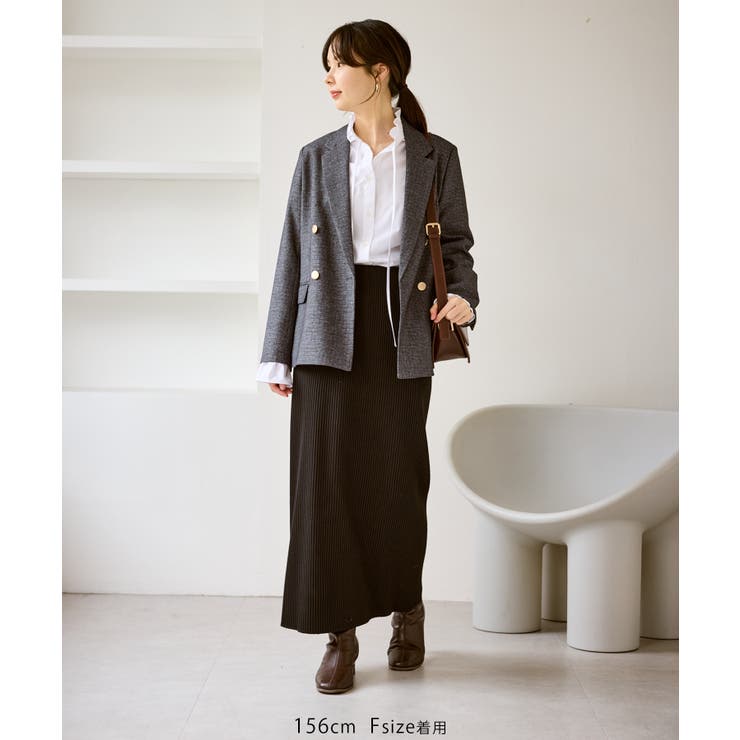 【低身長 小柄さんサイズ】レディハンサムシリーズ ウールライク金ボタンジャケット… | ROPE' PICNIC | 詳細画像2 