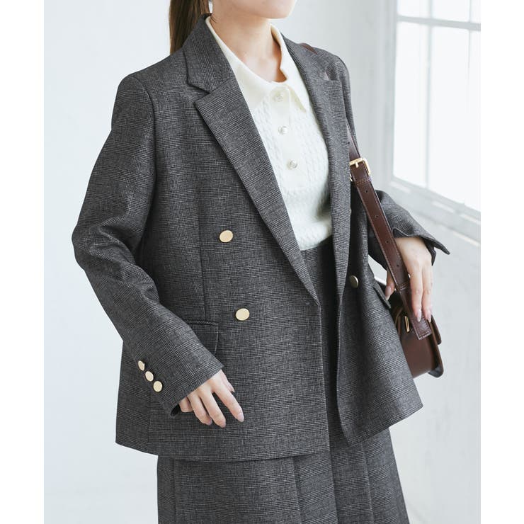 【低身長 小柄さんサイズ】レディハンサムシリーズ ウールライク金ボタンジャケット… | ROPE' PICNIC | 詳細画像22 