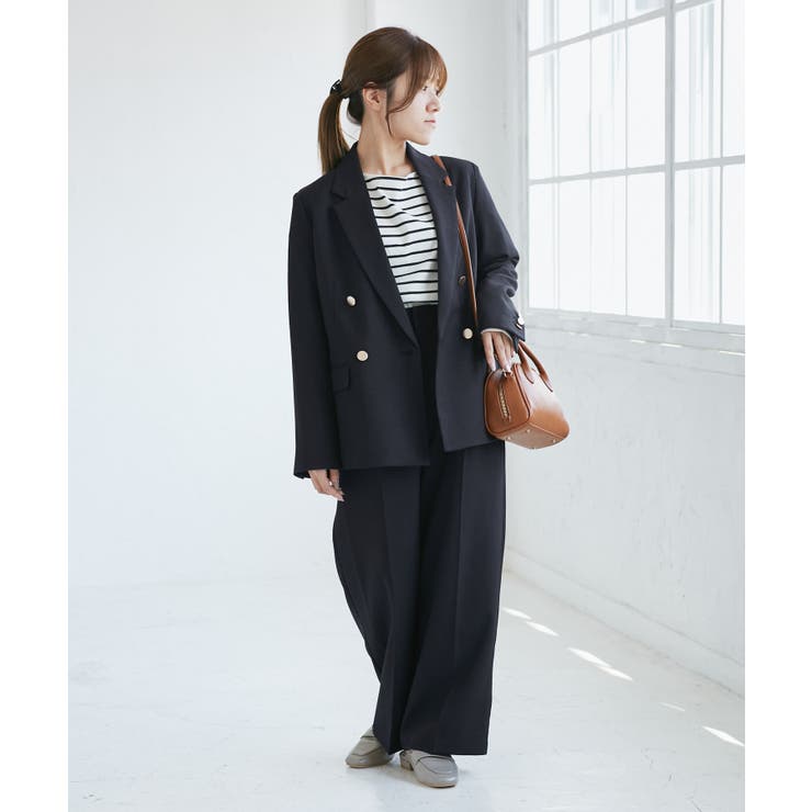 【低身長 小柄さんサイズ】レディハンサムシリーズ ウールライク金ボタンジャケット… | ROPE' PICNIC | 詳細画像28 