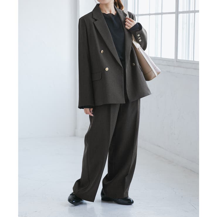 【低身長 小柄さんサイズ】レディハンサムシリーズ ウールライク金ボタンジャケット… | ROPE' PICNIC | 詳細画像5 