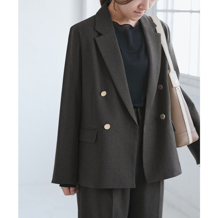 【低身長 小柄さんサイズ】レディハンサムシリーズ ウールライク金ボタンジャケット… | ROPE' PICNIC | 詳細画像6 