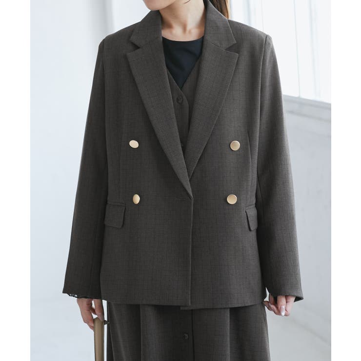 【低身長 小柄さんサイズ】レディハンサムシリーズ ウールライク金ボタンジャケット… | ROPE' PICNIC | 詳細画像9 