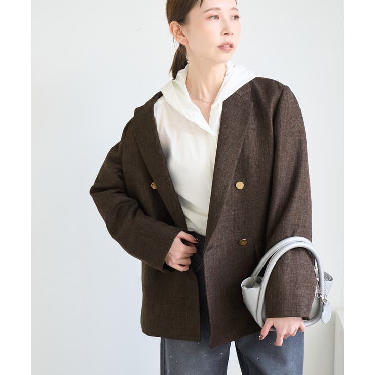 スリートーンツイードジャケット/セットアップ対応[品番：RPCW0050767