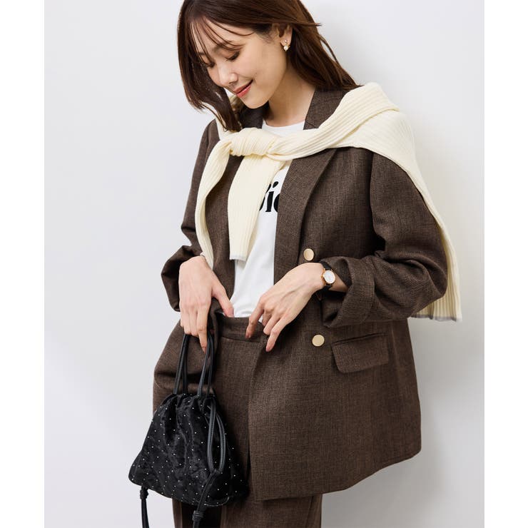 スリートーンツイードジャケット/セットアップ対応[品番：RPCW0050767