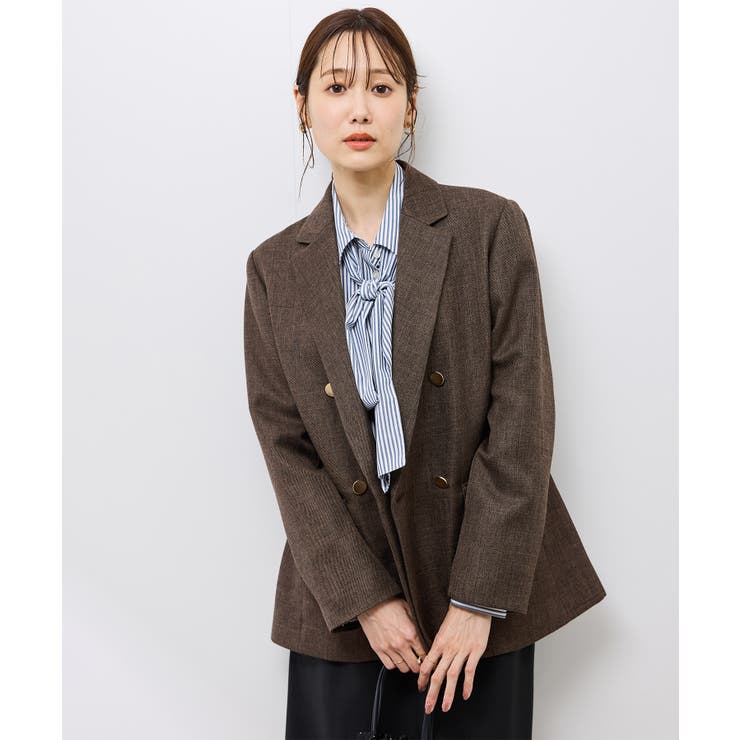 スリートーンツイードジャケット/セットアップ対応[品番：RPCW0050767