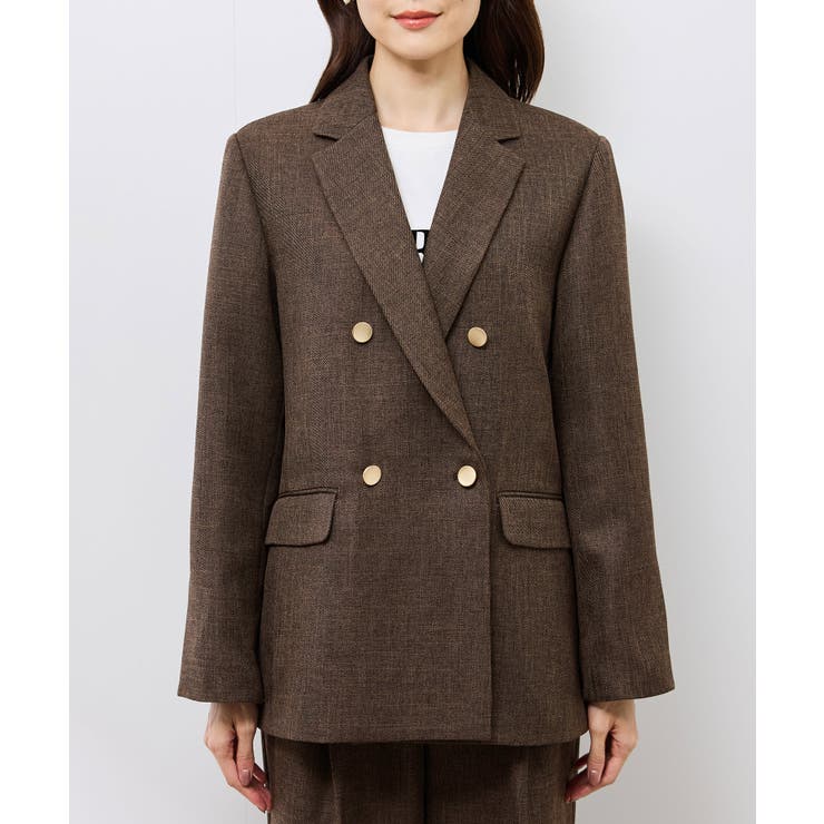 スリートーンツイードジャケット/セットアップ対応[品番：RPCW0050767