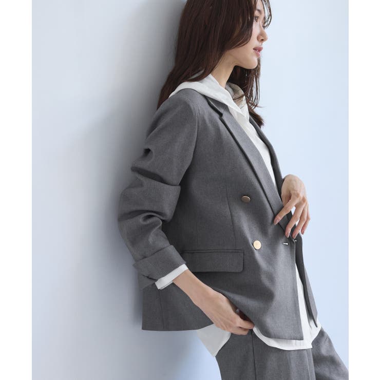 レディハンサムシリーズ ウールライク金ボタンジャケット(総裏地) セットアップ対… | ROPE' PICNIC | 詳細画像10 