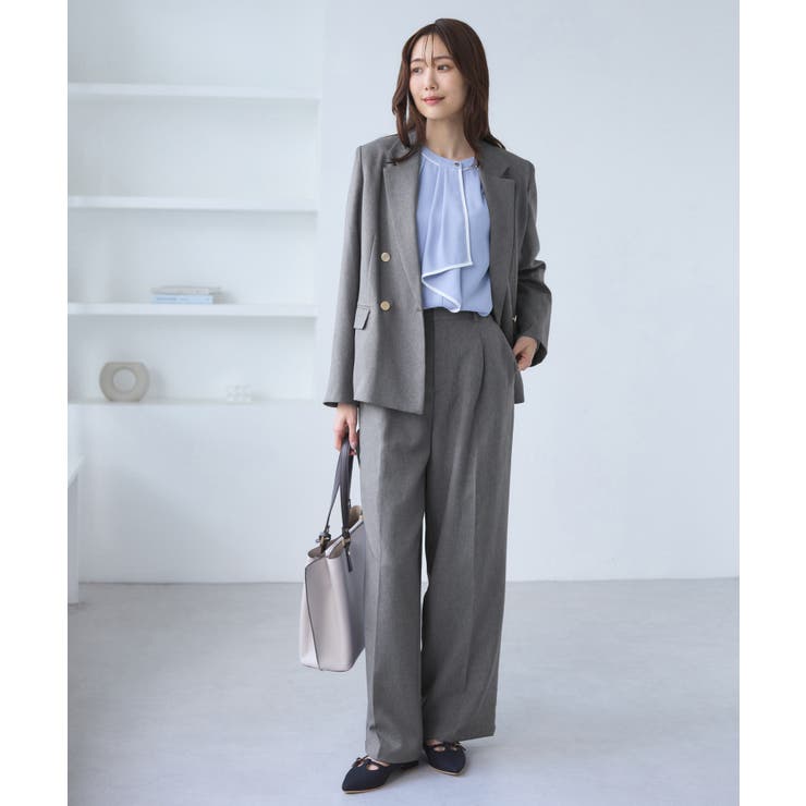 レディハンサムシリーズ ウールライク金ボタンジャケット(総裏地) セットアップ対… | ROPE' PICNIC | 詳細画像13 