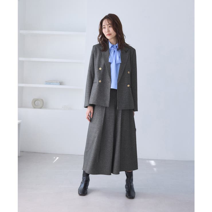 レディハンサムシリーズ ウールライク金ボタンジャケット(総裏地) セットアップ対… | ROPE' PICNIC | 詳細画像14 