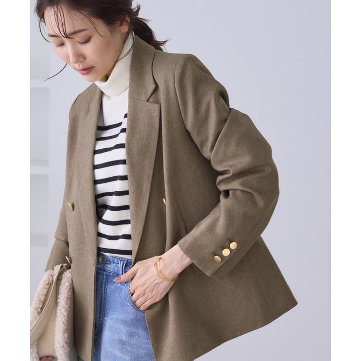 レディハンサムシリーズ ウールライク金ボタンジャケット(総裏地) セットアップ対… | ROPE' PICNIC | 詳細画像22 