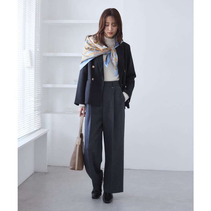 レディハンサムシリーズ ウールライク金ボタンジャケット(総裏地) セットアップ対… | ROPE' PICNIC | 詳細画像25 