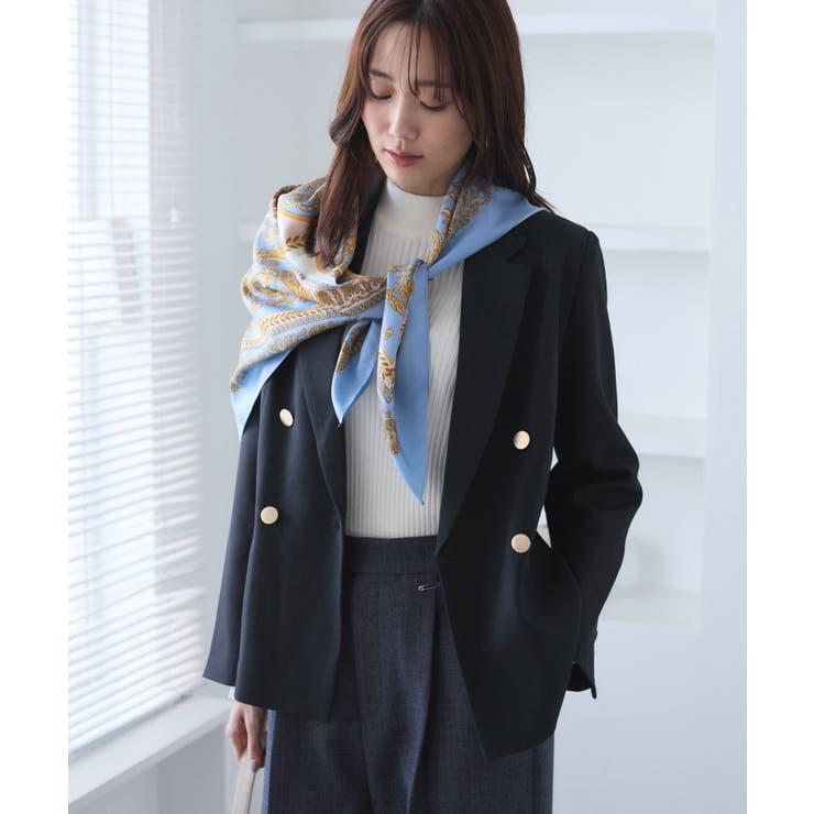 レディハンサムシリーズ ウールライク金ボタンジャケット(総裏地) セットアップ対… | ROPE' PICNIC | 詳細画像26 