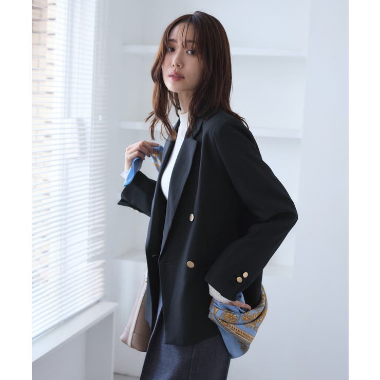 レディハンサムシリーズ ウールライク金ボタンジャケット(総裏地) セットアップ対… | ROPE' PICNIC | 詳細画像29 