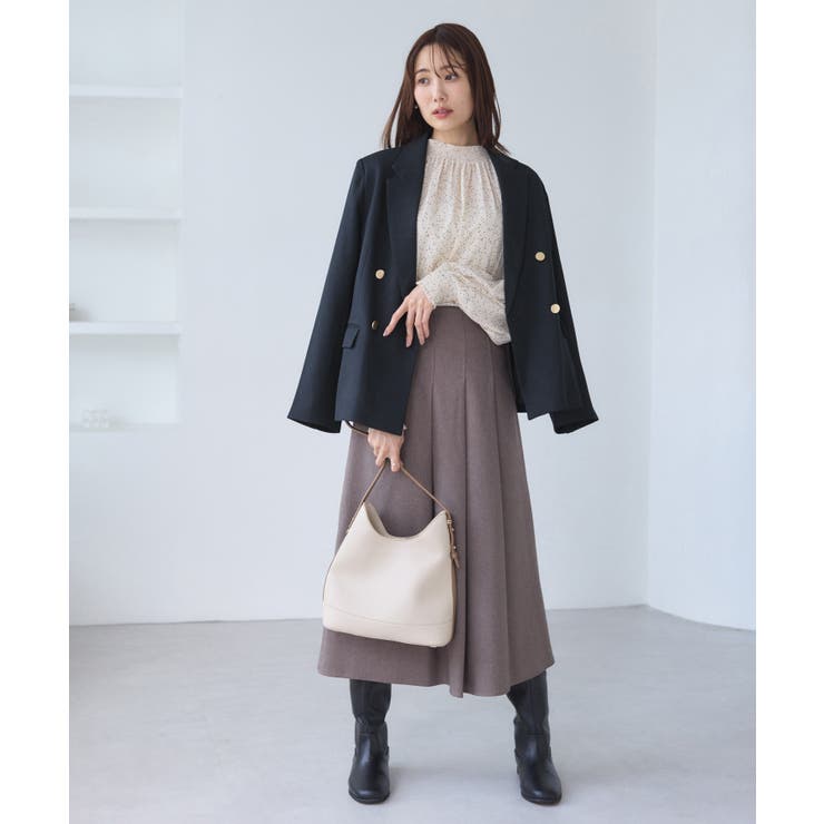 レディハンサムシリーズ ウールライク金ボタンジャケット(総裏地) セットアップ対… | ROPE' PICNIC | 詳細画像32 