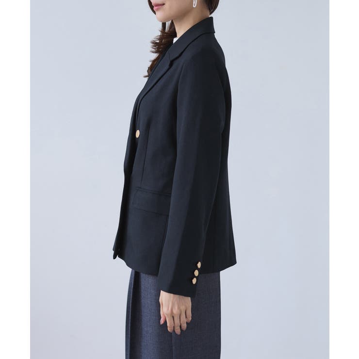 レディハンサムシリーズ ウールライク金ボタンジャケット(総裏地) セットアップ対… | ROPE' PICNIC | 詳細画像34 