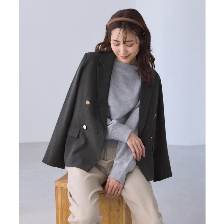 レディハンサムシリーズ ウールライク金ボタンジャケット(総裏地) セットアップ対… | ROPE' PICNIC | 詳細画像4 